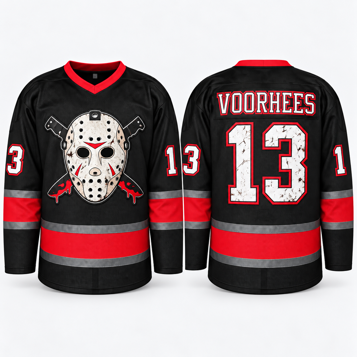 Horror Hockey Jersey – Halloween Slasher Style Fan Shirt