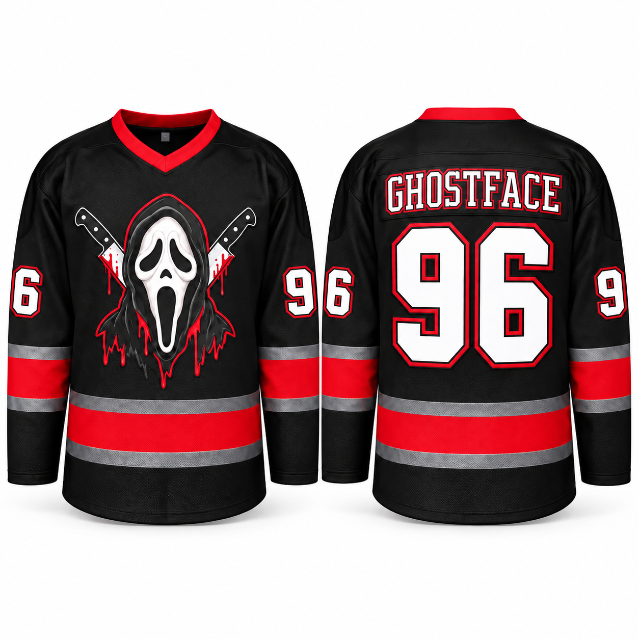 Horror Hockey Jersey – Halloween Slasher Style Fan Shirt