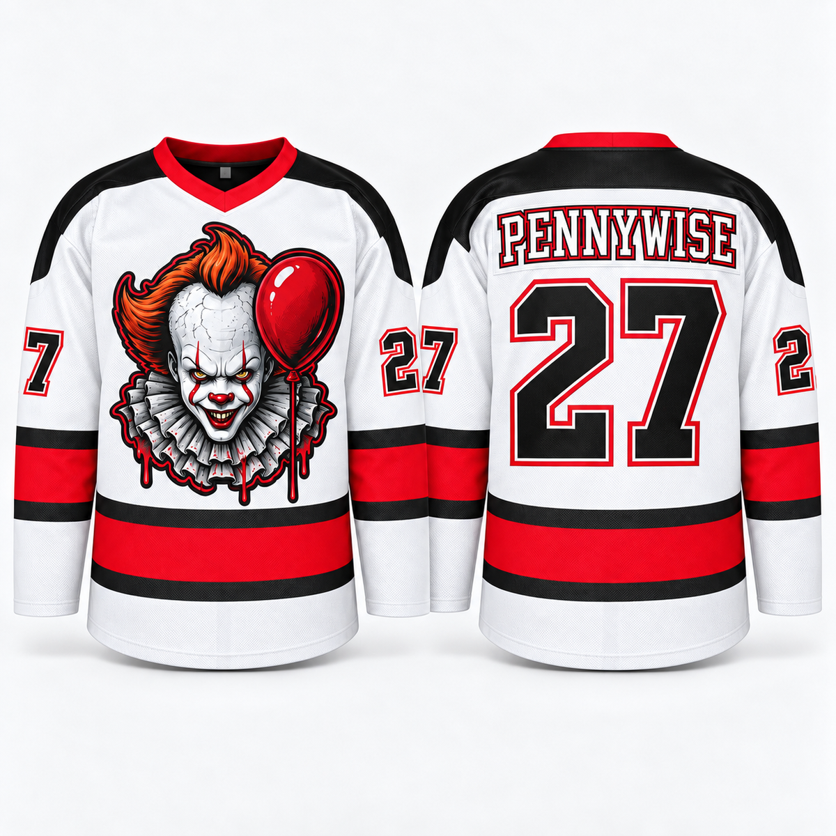 Horror Hockey Jersey – Halloween Slasher Style Fan Shirt