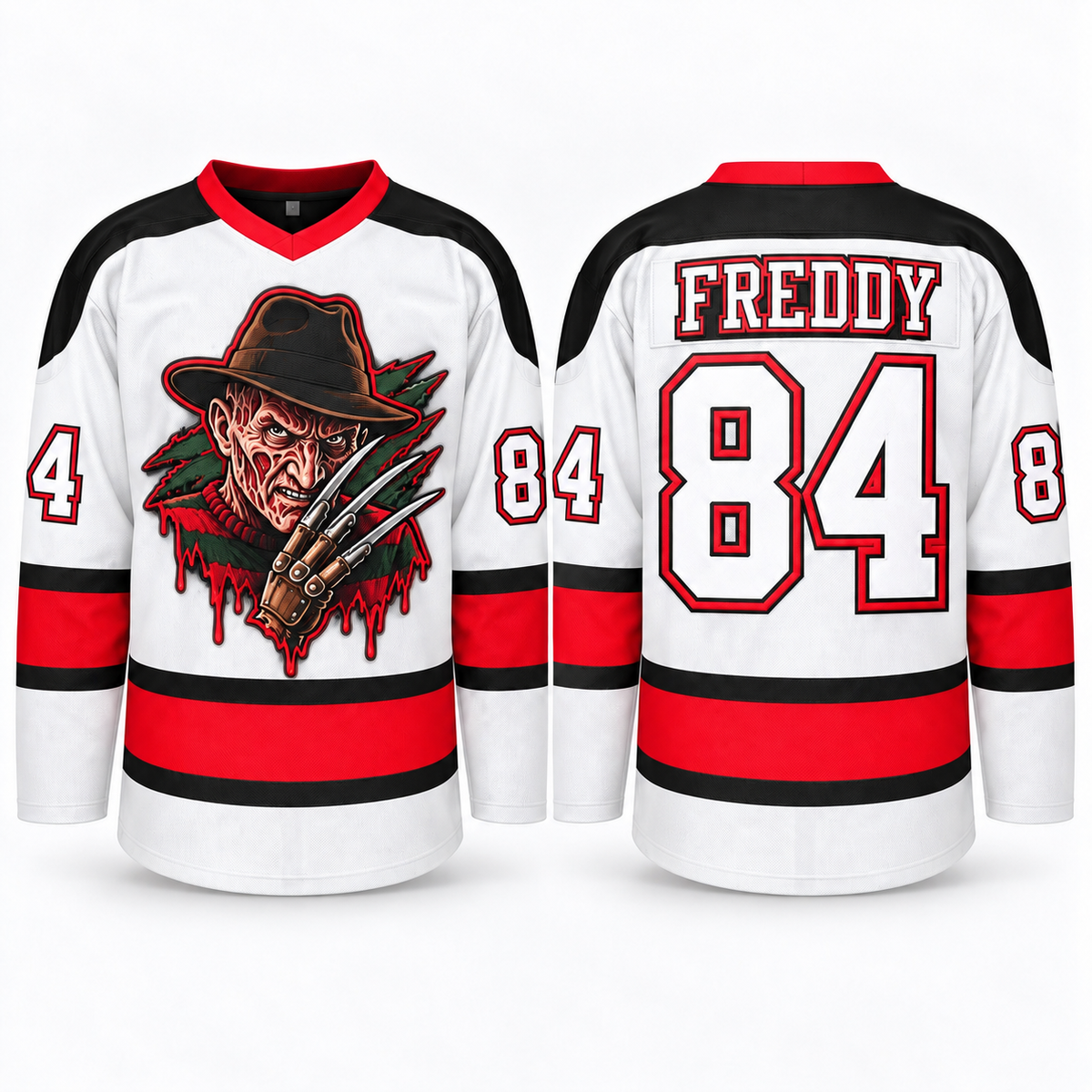 Horror Hockey Jersey – Halloween Slasher Style Fan Shirt
