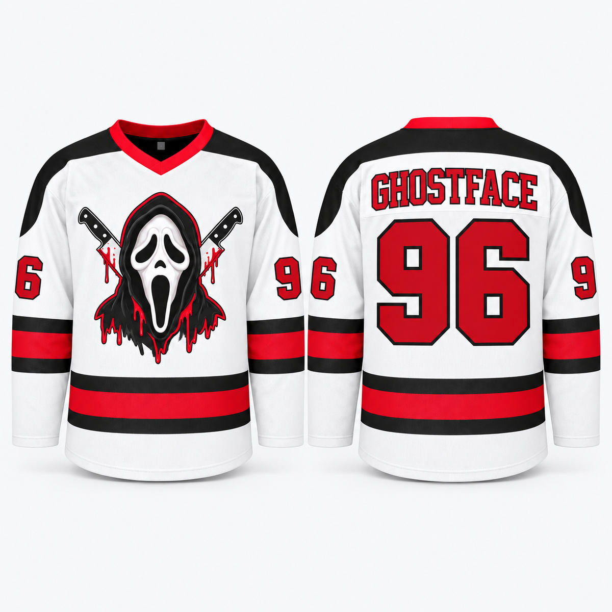 Horror Hockey Jersey – Halloween Slasher Style Fan Shirt
