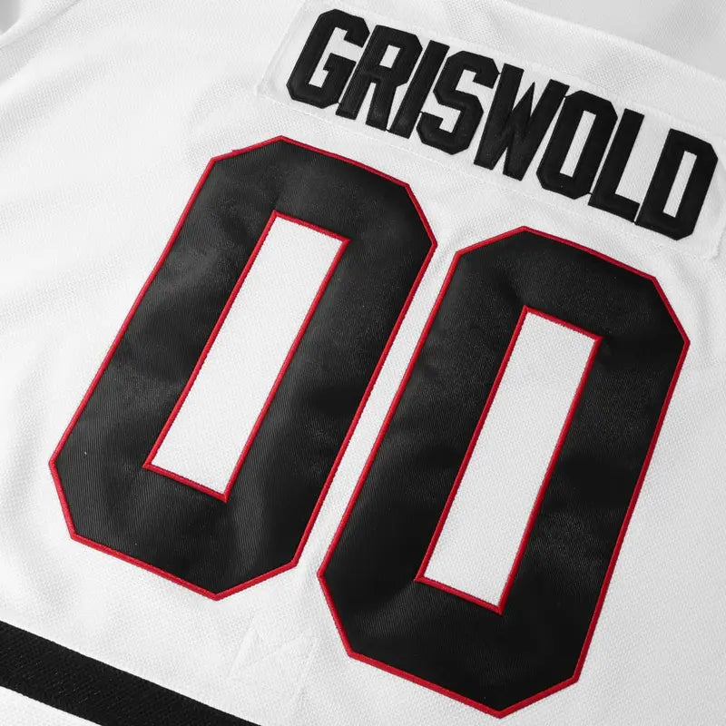 Men's Griswold 00 Embroidered Christmas Hockey Jersey – Long Sleeve