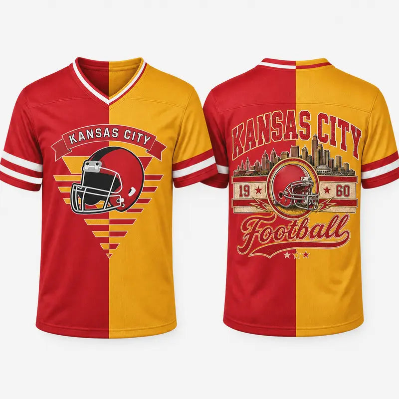 Unisex Two-Tone V-Neck Fan Jersey