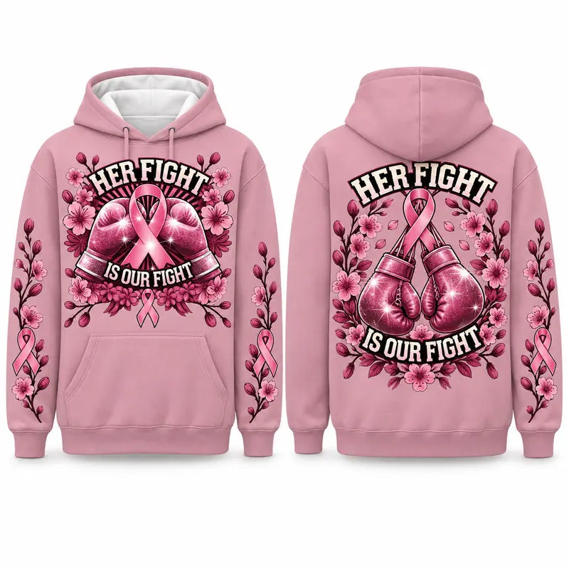 Together We Fight Breast Cancer Awareness Hoodie