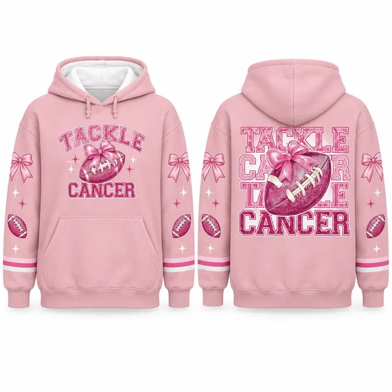 Pink Out Tackle Cancer Hoodie