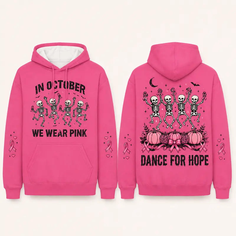 Spooky Pink Awareness Halloween Hoodie