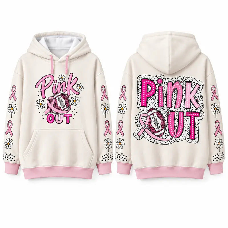 Pink Out Tackle Cancer Hoodie