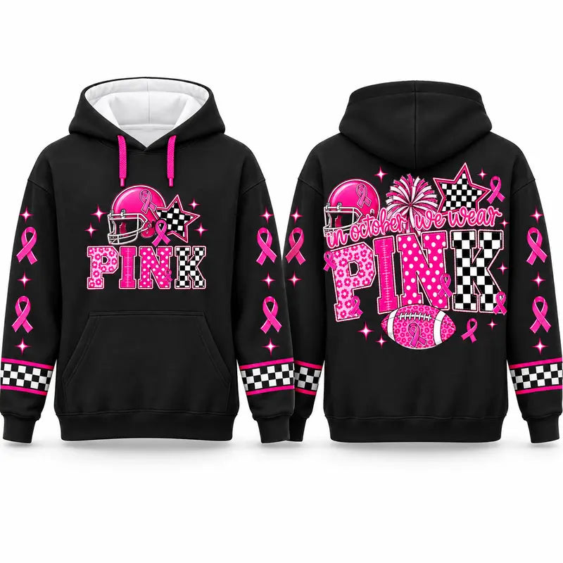 Pink Out Tackle Cancer Hoodie