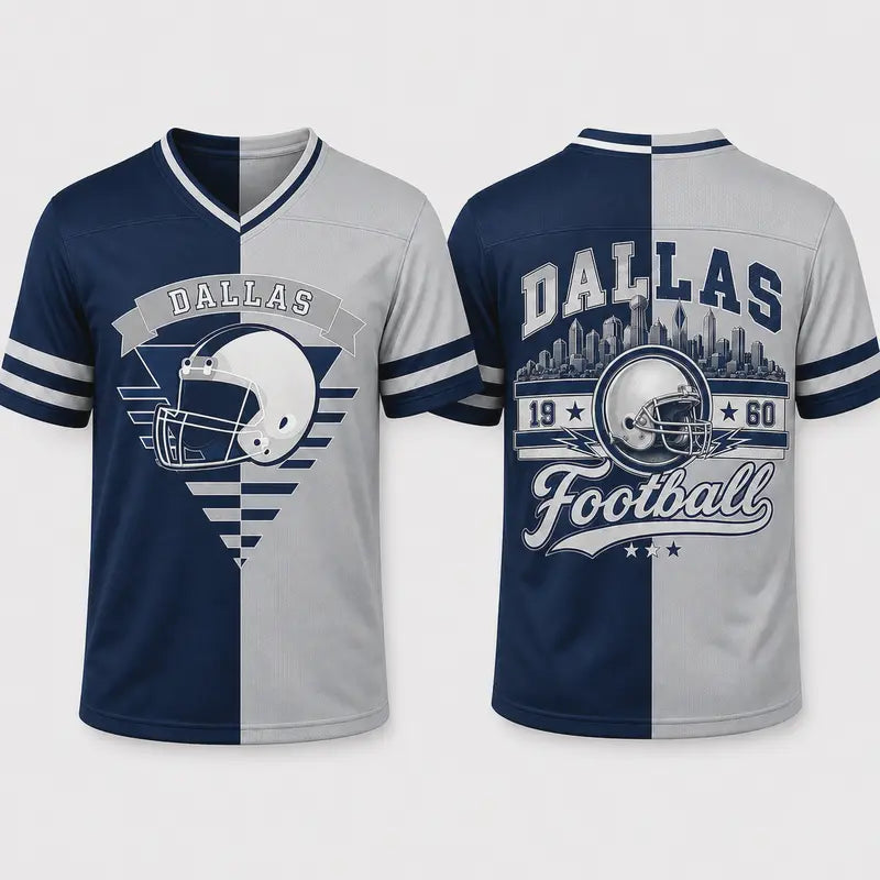 Unisex Two-Tone V-Neck Fan Jersey