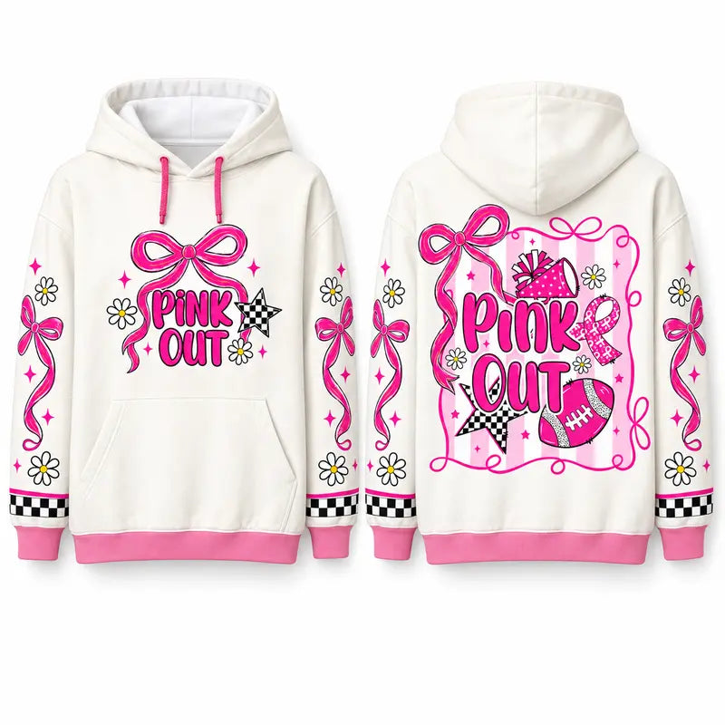 Pink Out Tackle Cancer Hoodie