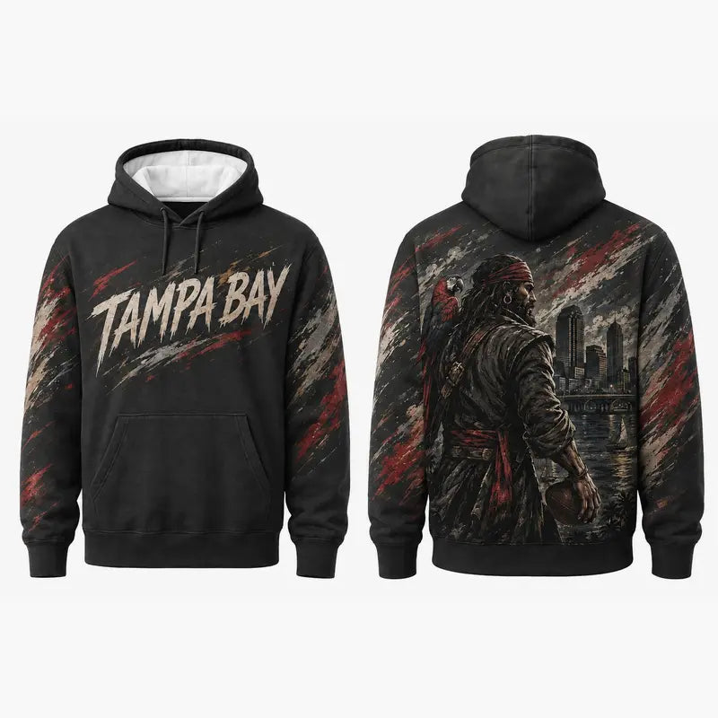 Football City Mascot Graphic Hoodie – Retro Game Day Fan Pullover