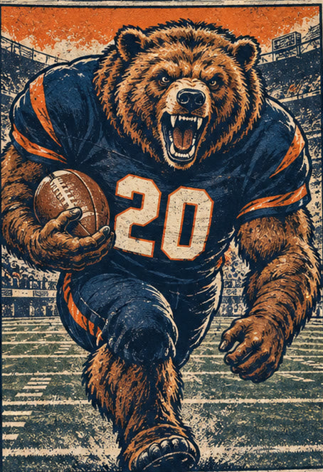 Mascot panel with the founding-year number