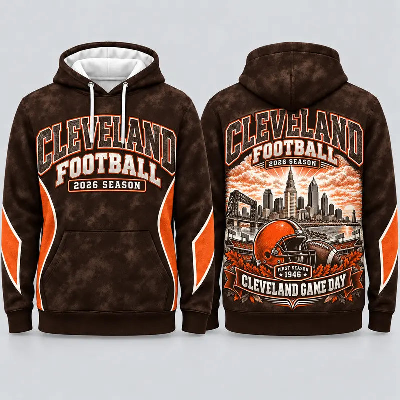 Game Day City Football Hoodie – Retro Helmet Graphic, 32 City Styles