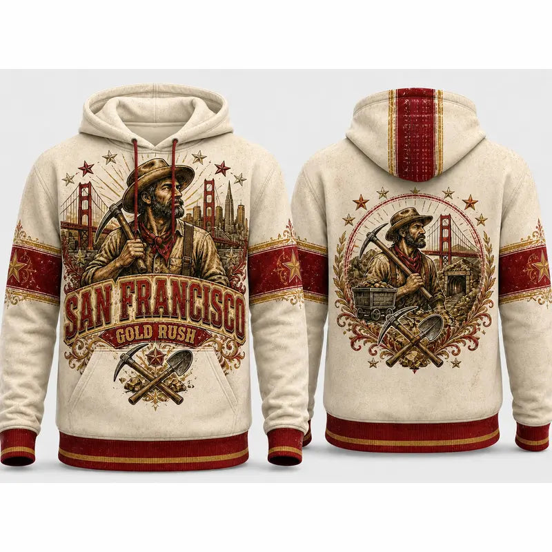 Vintage City Football Hoodie – Retro Game Day All-Over Print Pullover for Football Fans