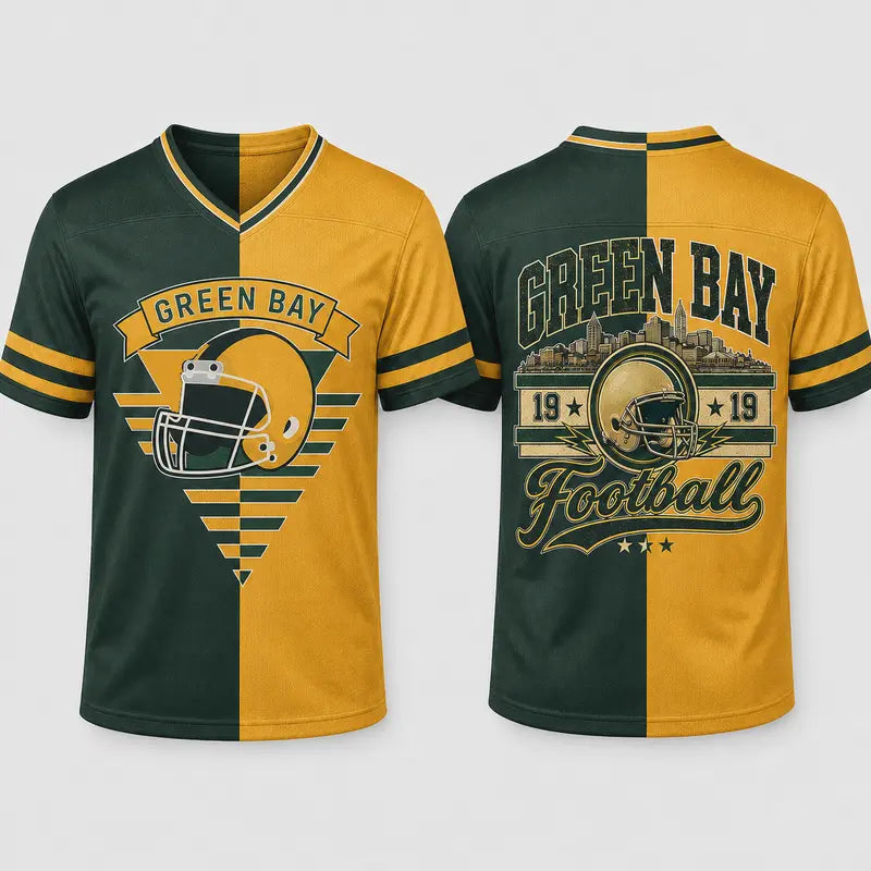 Unisex Two-Tone V-Neck Fan Jersey