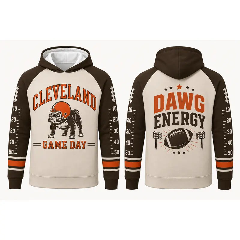 Football Game Day Hoodie Collection – Vintage City & Mascot Graphic Pullover for Football Fans