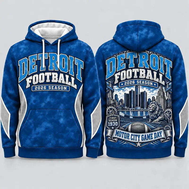 Game Day City Football Hoodie – Retro Helmet Graphic, 32 City Styles