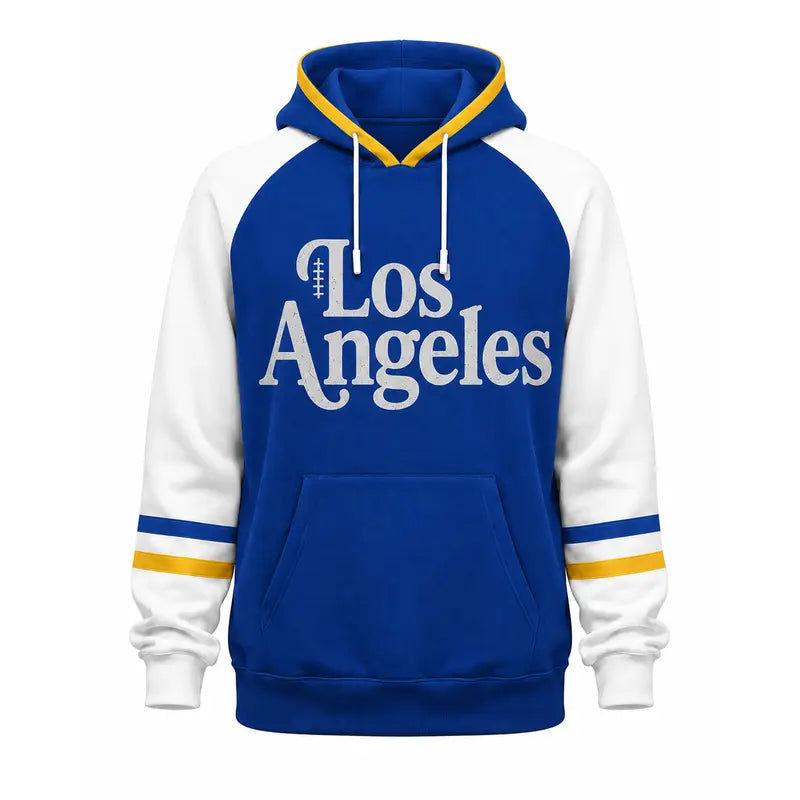 Vintage City Football Raglan Hoodie