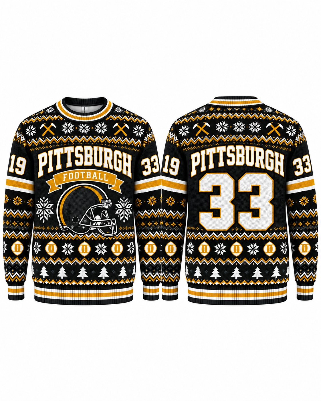Football Team Football Ugly Sweater, Game Day Ugly Sweater For Football Lover