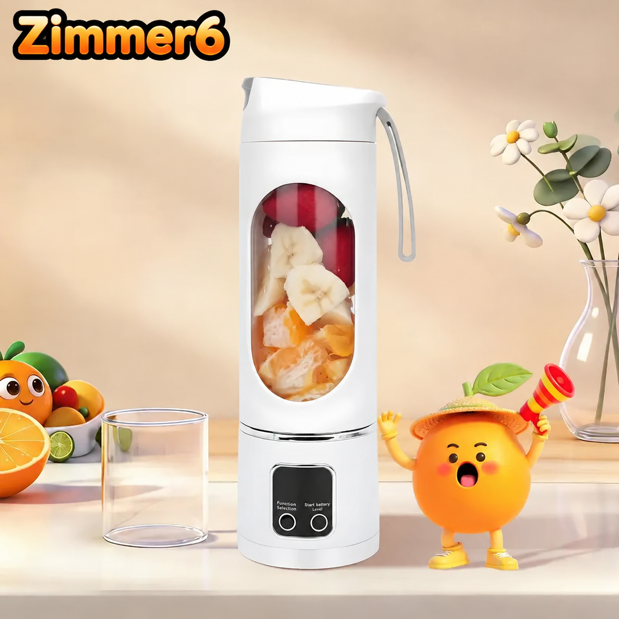 Portable USB Rechargeable Blender – Smoothie & Shake Maker