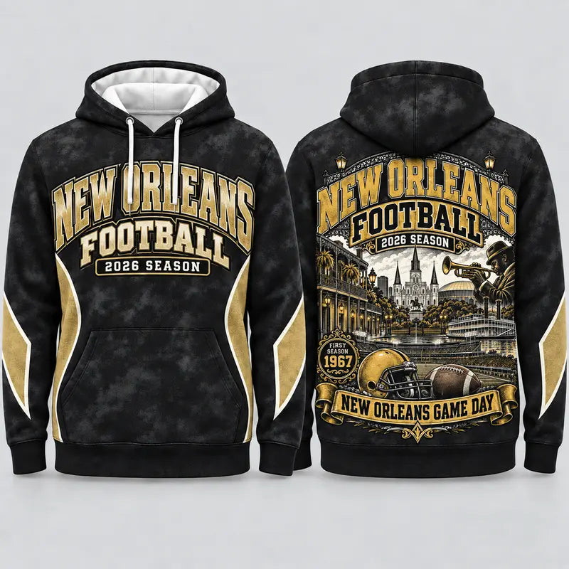 Game Day City Football Hoodie – Retro Helmet Graphic, 32 City Styles
