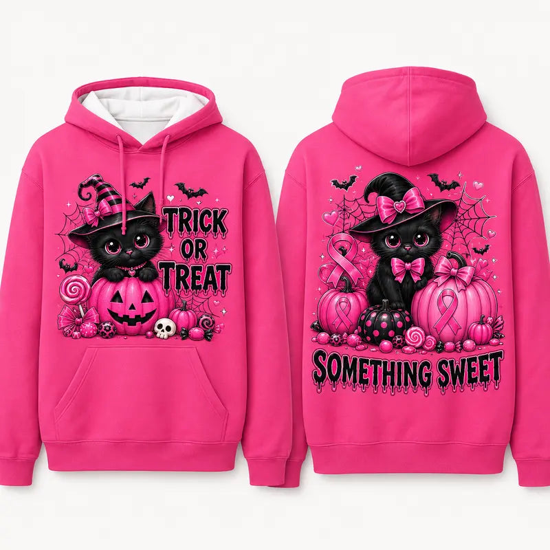 Pink Power Halloween Breast Cancer Hoodie