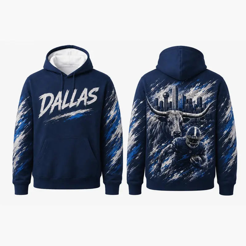 Football City Mascot Graphic Hoodie – Retro Game Day Fan Pullover