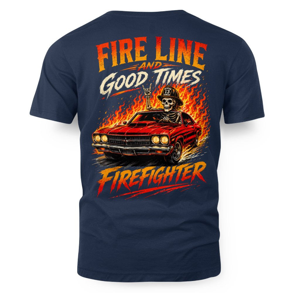 Fire Line Firefighter T-Shirt Hoodie & More