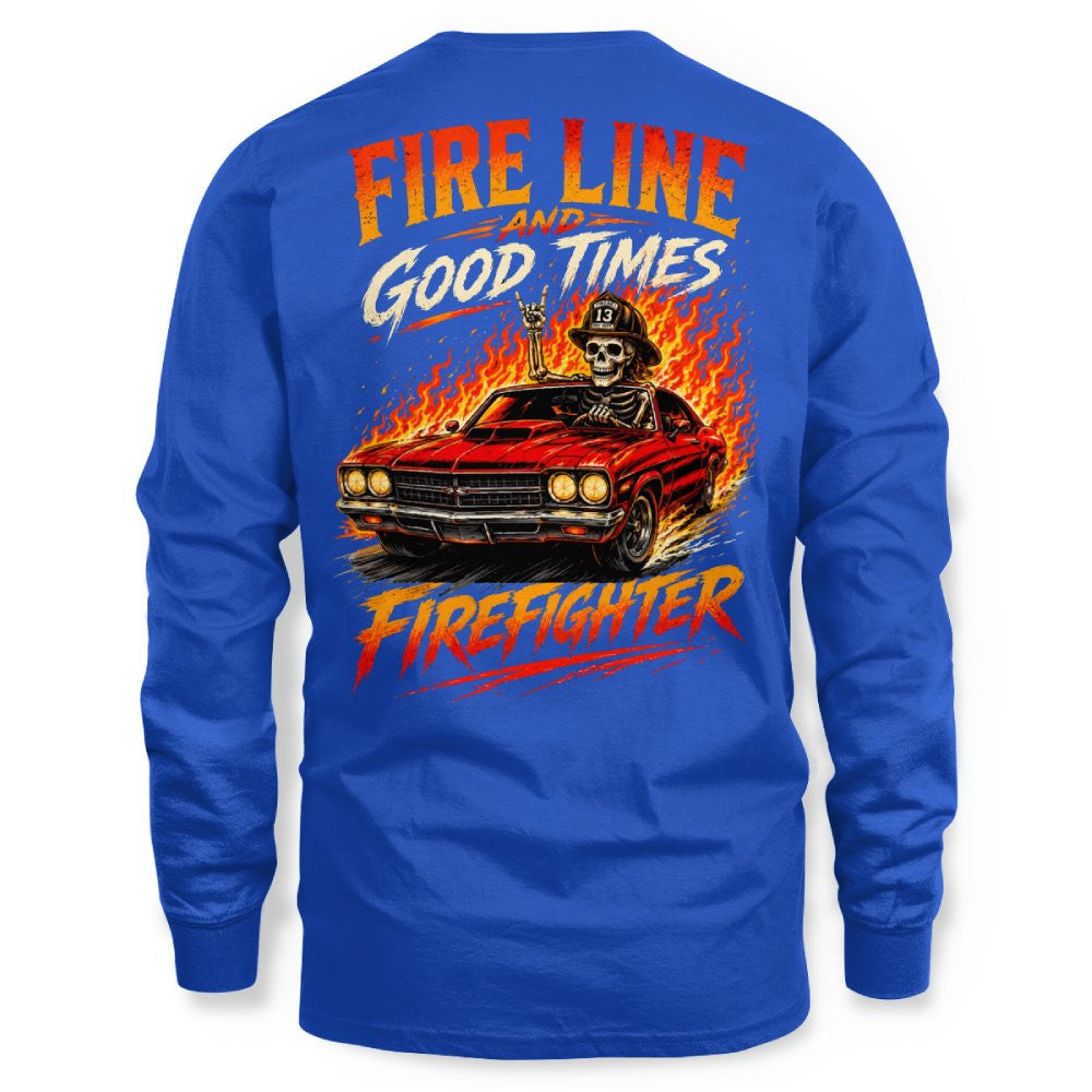 Fire Line Firefighter T-Shirt Hoodie & More
