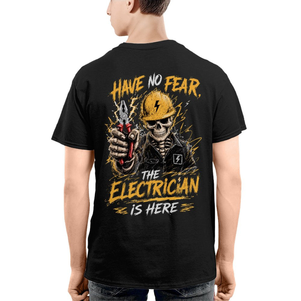 No Fear Electrician Skull T-Shirt Hoodie & More