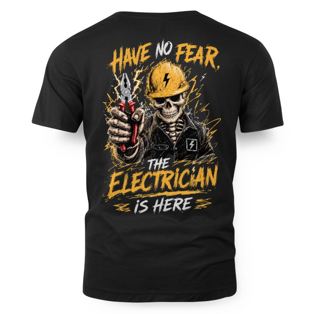 No Fear Electrician Skull T-Shirt Hoodie & More