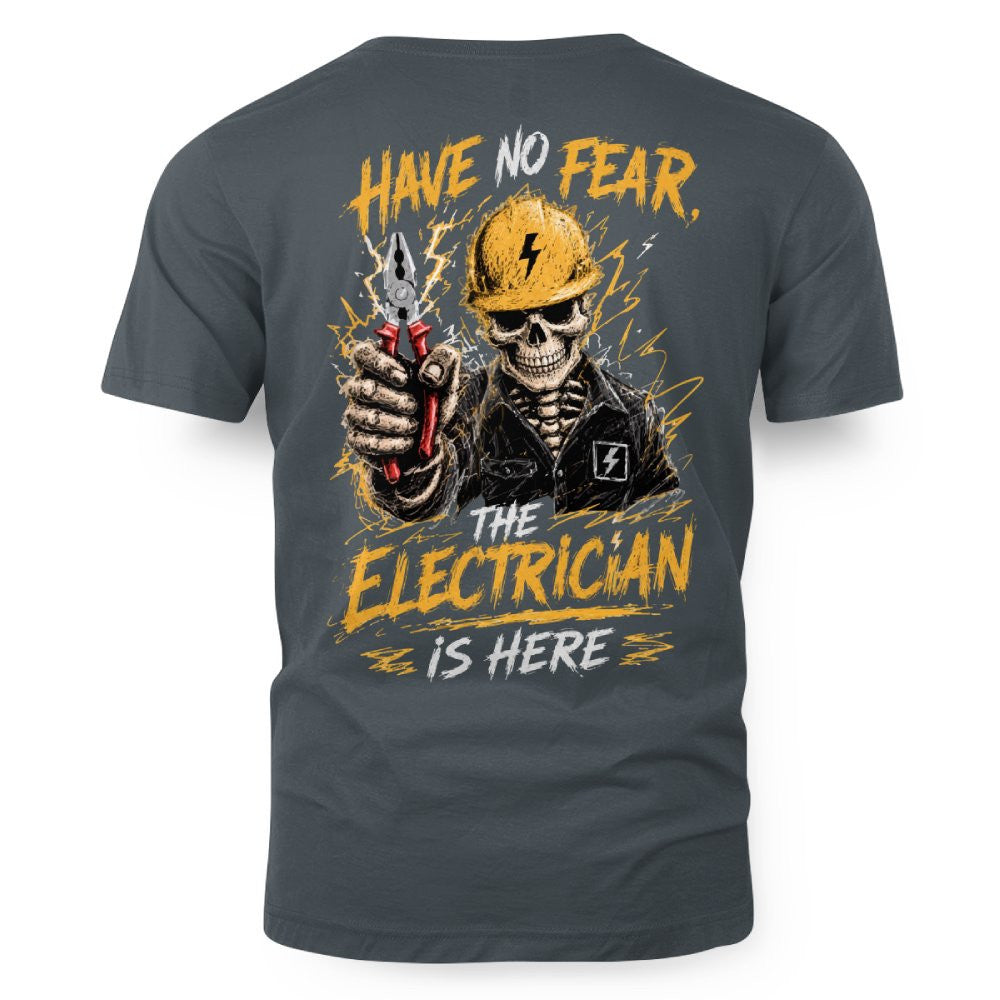 No Fear Electrician Skull T-Shirt Hoodie & More