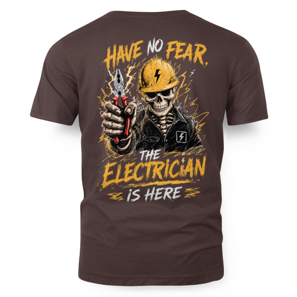 No Fear Electrician Skull T-Shirt Hoodie & More