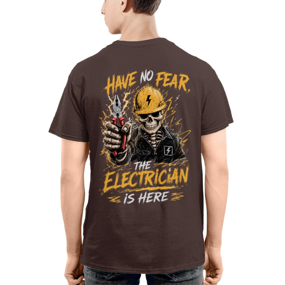 No Fear Electrician Skull T-Shirt Hoodie & More