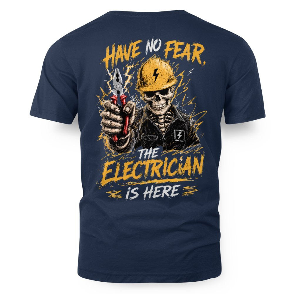No Fear Electrician Skull T-Shirt Hoodie & More