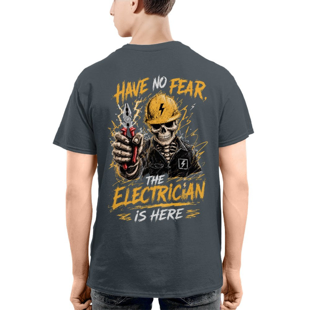 No Fear Electrician Skull T-Shirt Hoodie & More