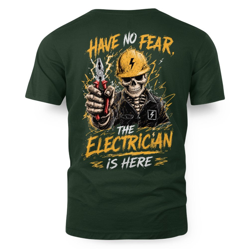No Fear Electrician Skull T-Shirt Hoodie & More