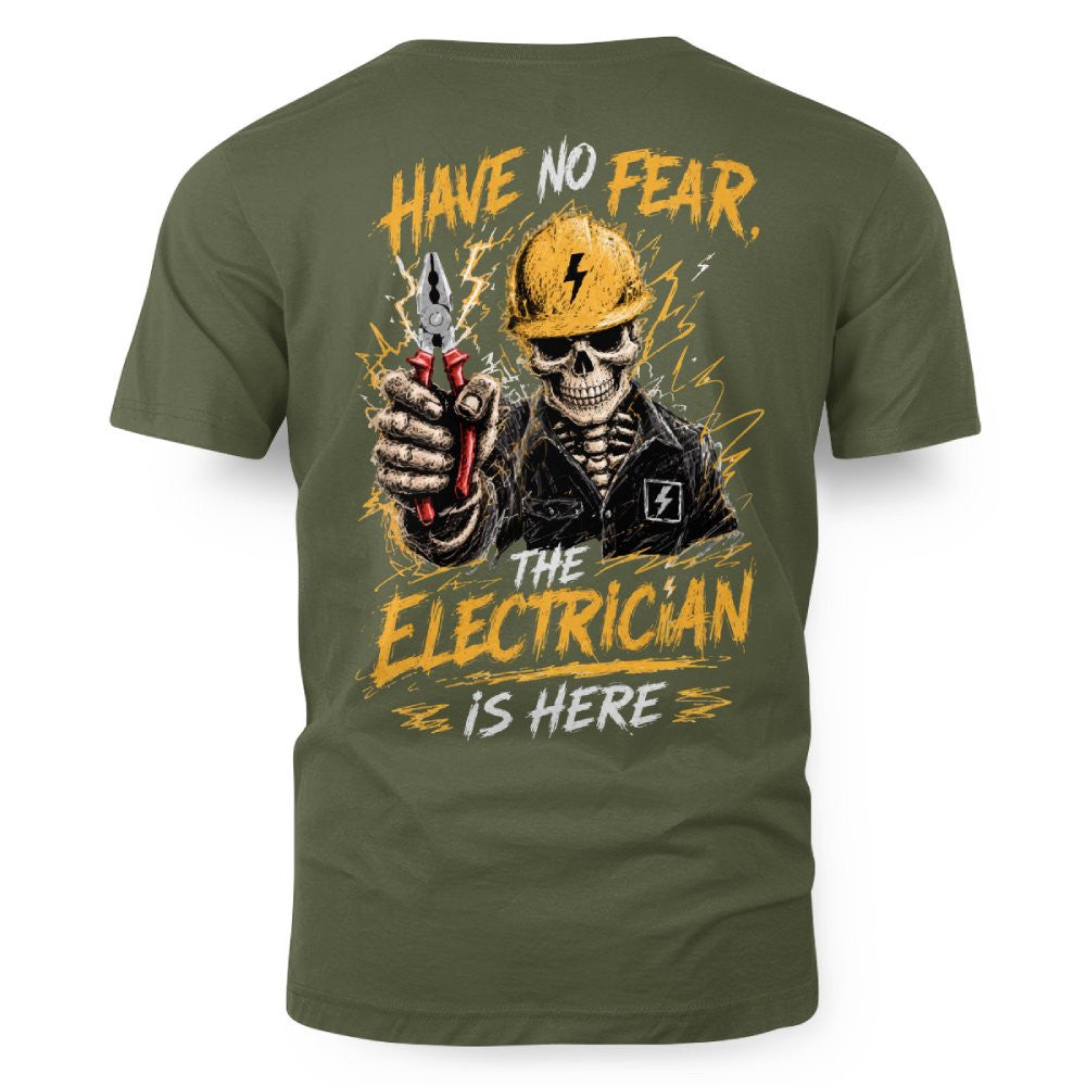 No Fear Electrician Skull T-Shirt Hoodie & More