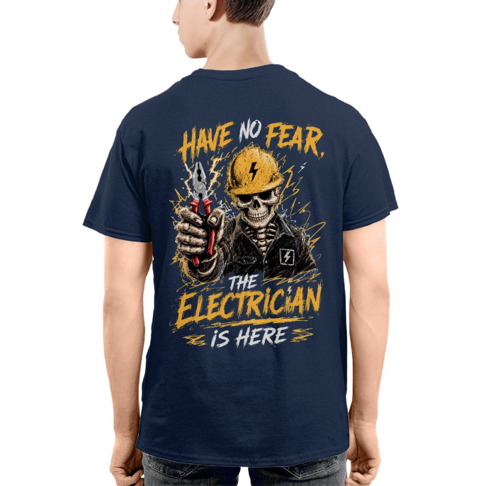 No Fear Electrician Skull T-Shirt Hoodie & More