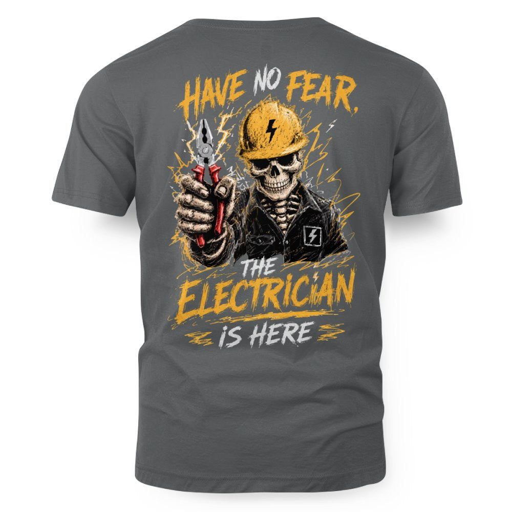 No Fear Electrician Skull T-Shirt Hoodie & More