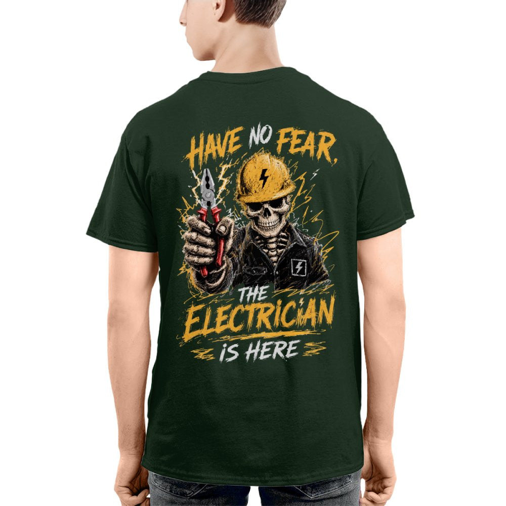 No Fear Electrician Skull T-Shirt Hoodie & More