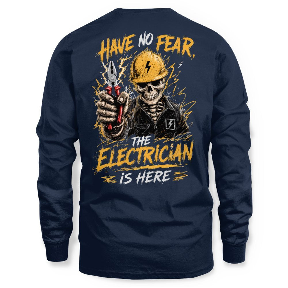 No Fear Electrician Skull T-Shirt Hoodie & More