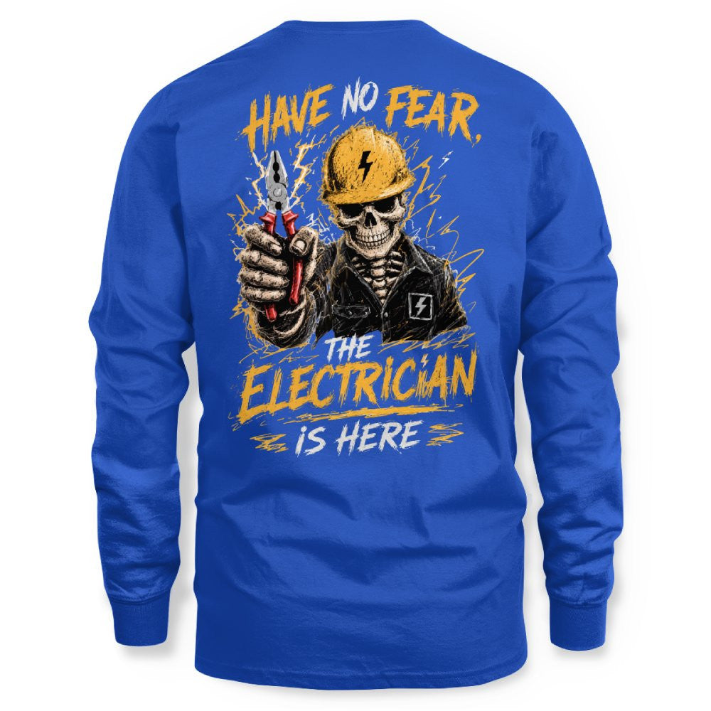No Fear Electrician Skull T-Shirt Hoodie & More
