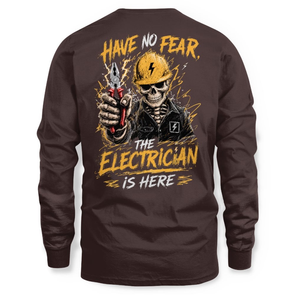 No Fear Electrician Skull T-Shirt Hoodie & More