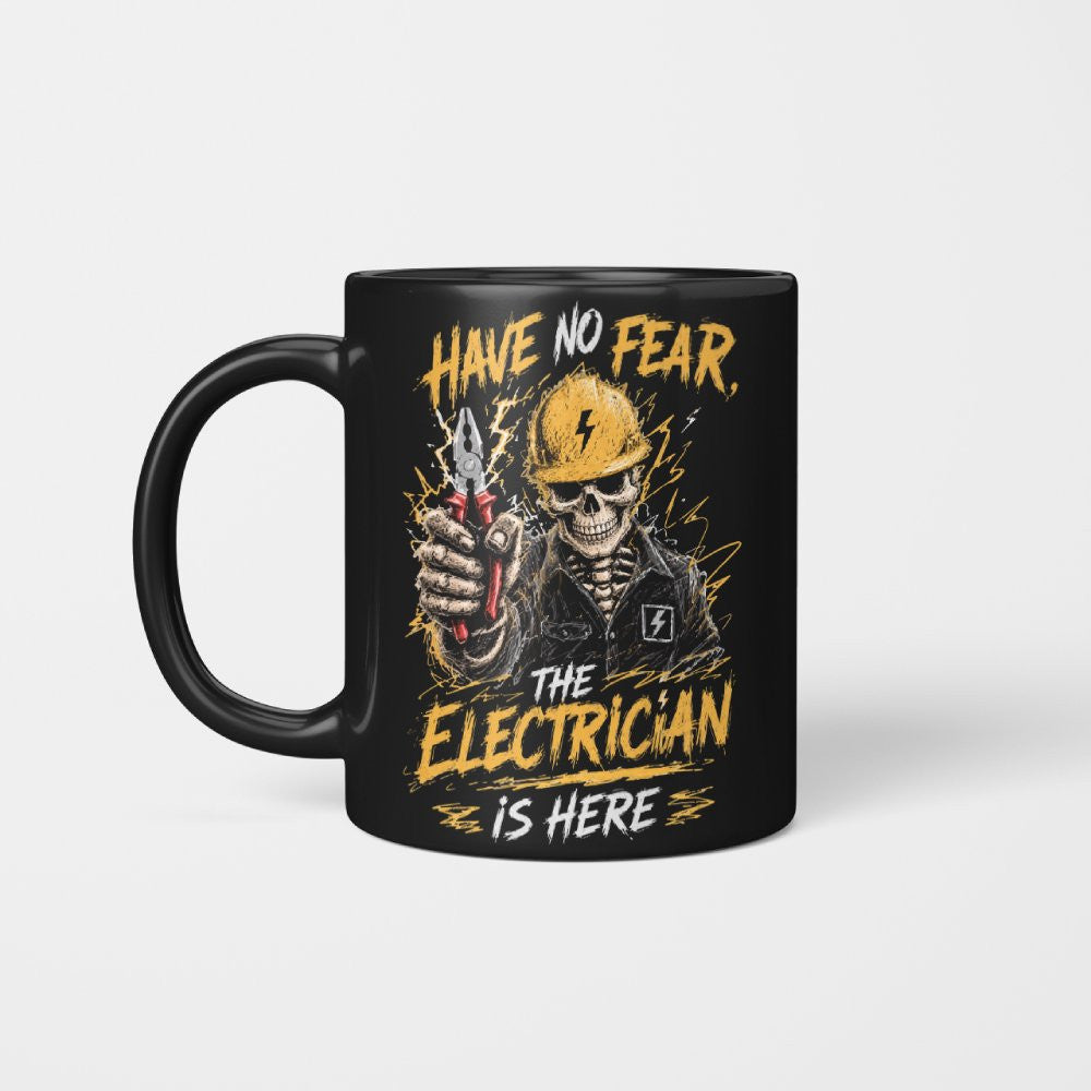 No Fear Electrician Skull T-Shirt Hoodie & More