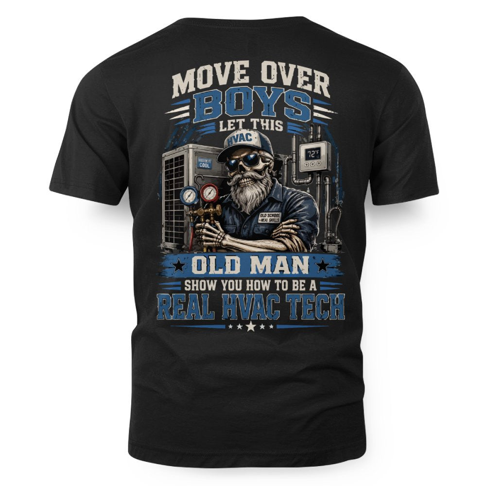 Move Over Boys Real HVAC Tech T-Shirt Hoodie & More