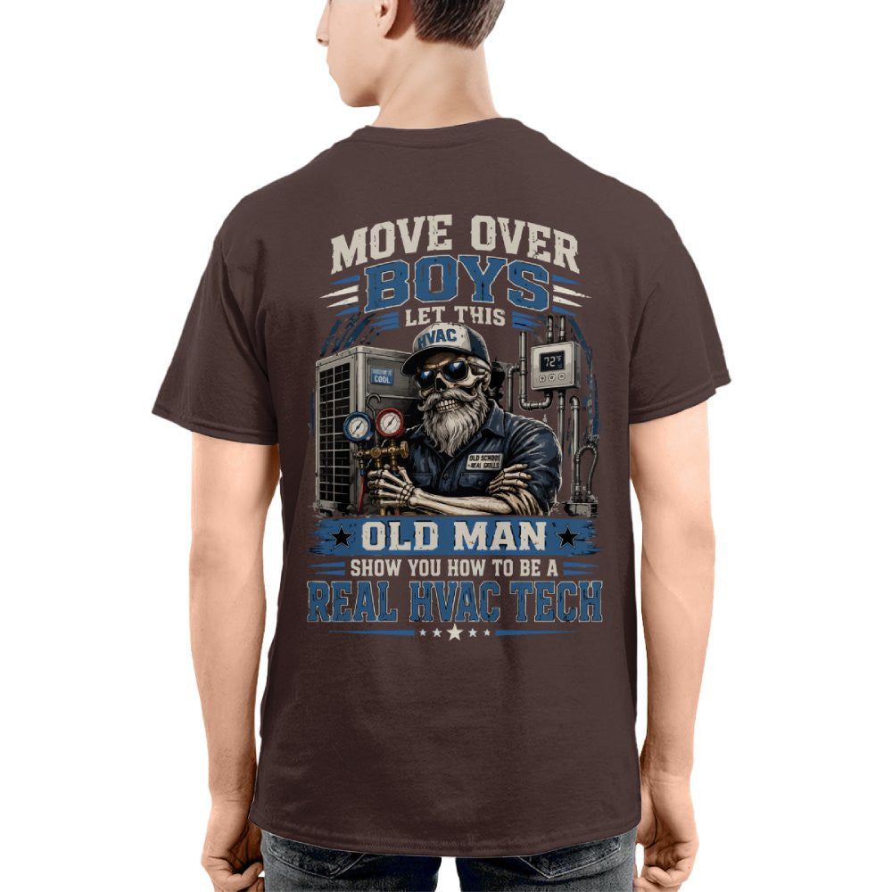Move Over Boys Real HVAC Tech T-Shirt Hoodie & More
