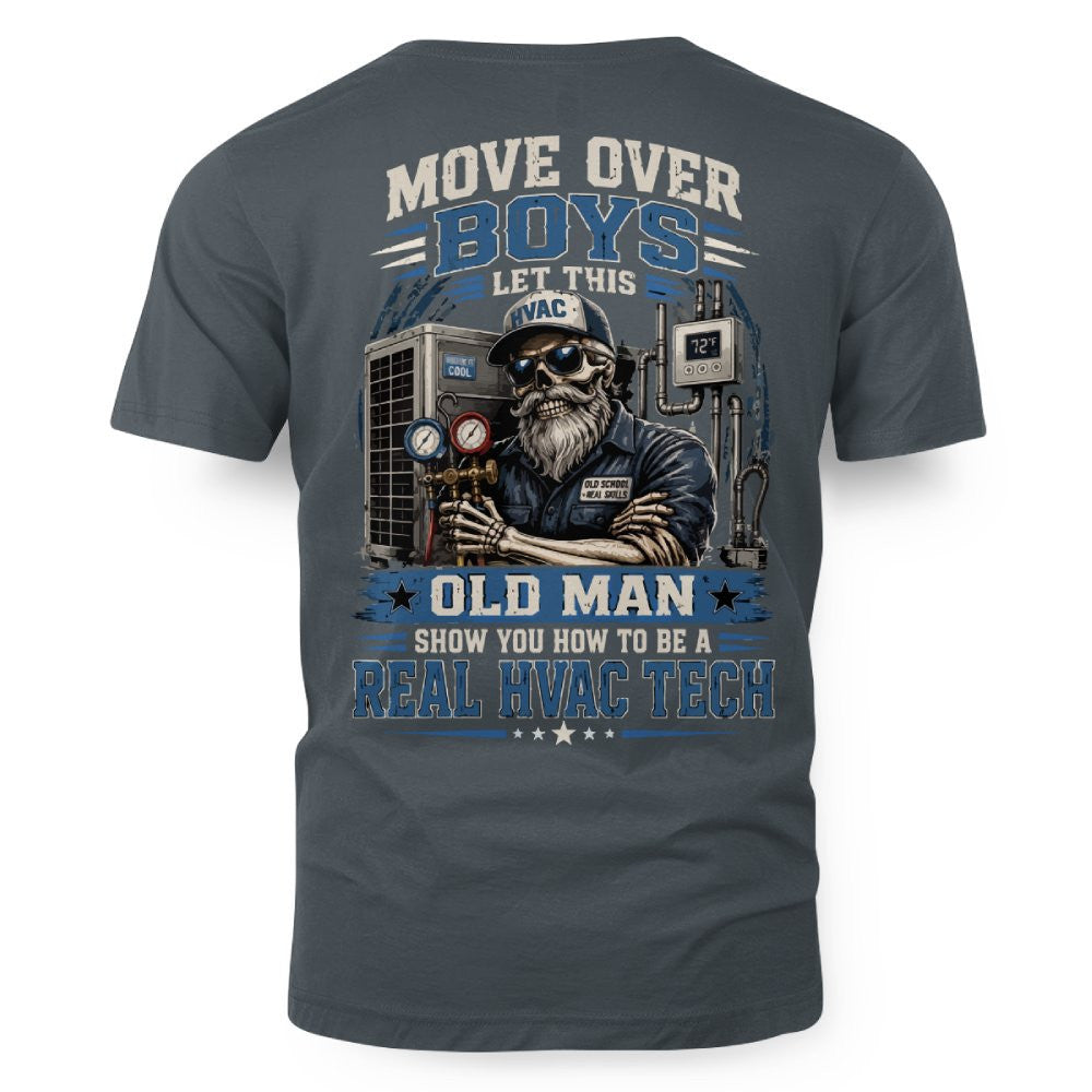 Move Over Boys Real HVAC Tech T-Shirt Hoodie & More