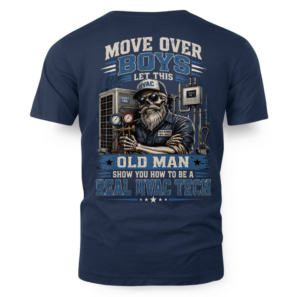 Move Over Boys Real HVAC Tech T-Shirt Hoodie & More