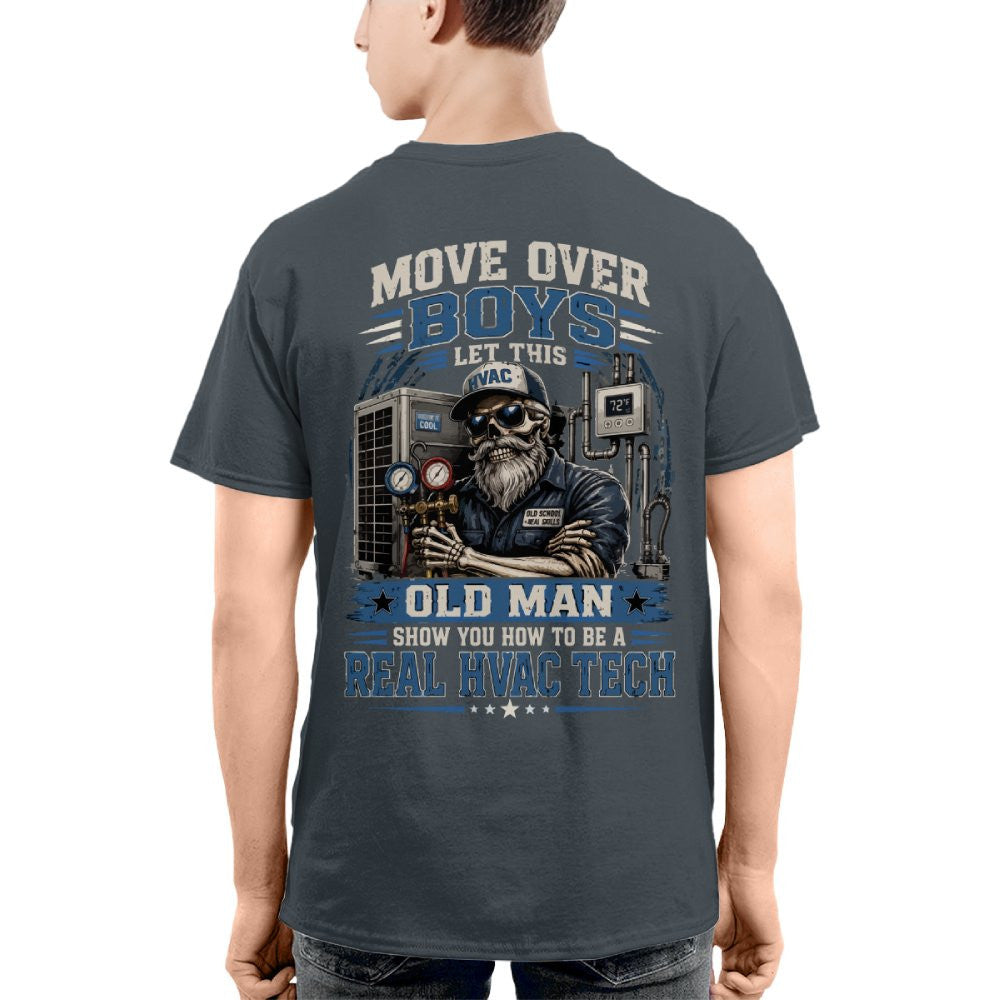 Move Over Boys Real HVAC Tech T-Shirt Hoodie & More